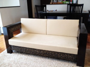 ソファ用クッション背当て2P